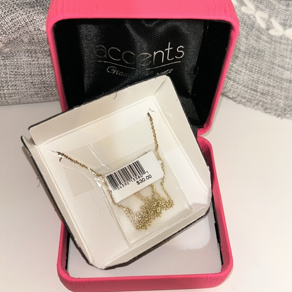 Diamond Initial/Monogram ‘D’ Pendant Necklace - Gold, NEW/GIFT/BIRTHDAY/PRESENT - Picture 7 of 7